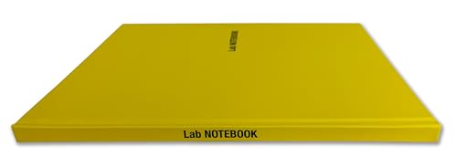 BookFactory Lab Notebook, Yellow, Laminate Hardbound, 100 Pages - color: Yellow