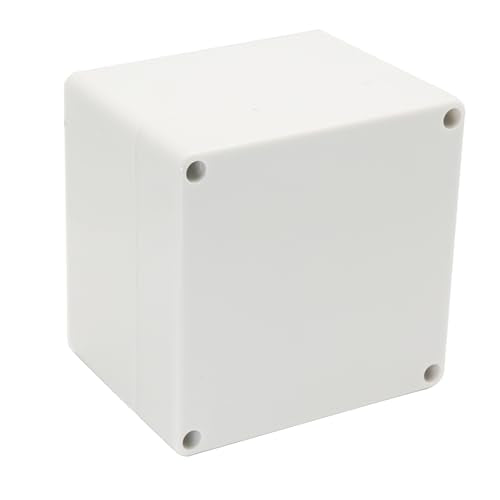 Project Box IP65 Waterproof Junction Box ABS Plastic Electrical Boxes DIY Electronic Project Case Power Enclosure White 4.72x4.72x3.54 inch (120 x 120 x90 mm) - color: White, size: 4.72"x4.72"x3.54"