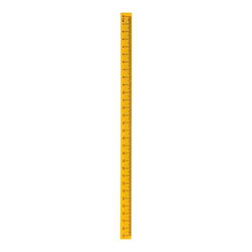 HARFINGTON Whiteboard Magnetic Ruler 29cm Metric Blackboard Straight Rulers Office Measuring Tools, Yellow - color: Yellow