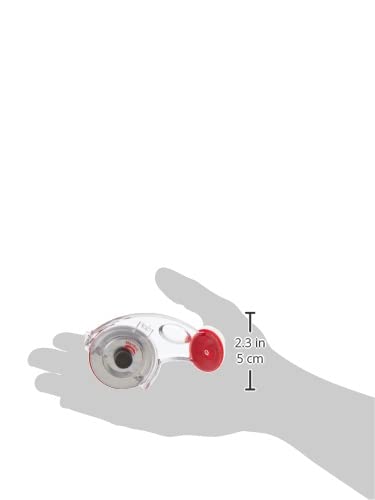 Martelli - Right Handed 45mm Ergonomic Fabric Rotary Cutter - sewing quilting fashion design - blade cover for safe pain free fabric cutting - great if you have arthritis or carpal tunnel