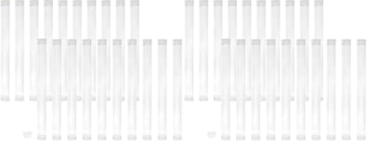 The Beadsmith Clear Plastic Tubes - 6-Inch-Long Round Tubes, 9/16 Inches in diameter - Flat Caps - Use for Beads, Bath Salts, Wedding & Party Favors, Home or Office Storage - Bag of 20 (Pack of 2) - size: 6 x 9/16 inches (Pack of 2)