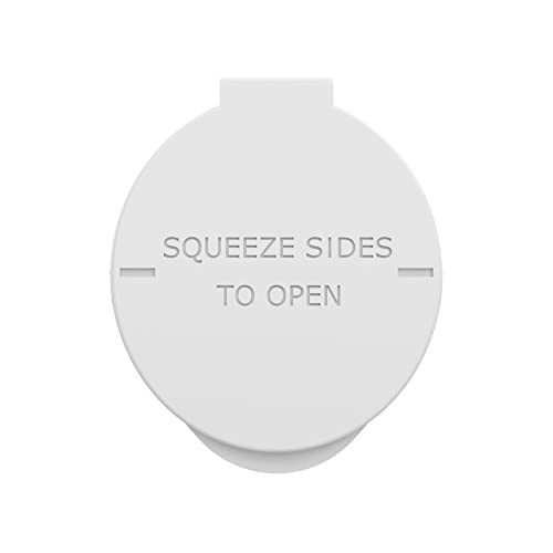 92mm CR Plastic Packaging Pop Top Tubes - Child Resistant Travel Holder Vial Containers - 700 qty (White) - color: White