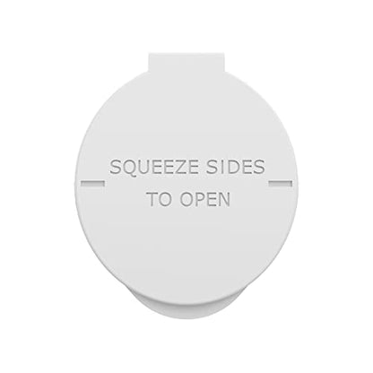 92mm CR Plastic Packaging Pop Top Tubes - Child Resistant Travel Holder Vial Containers - 700 qty (White) - color: White