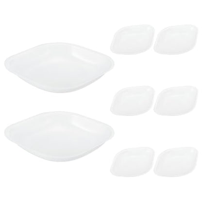 PATIKIL Rhombus-Shaped Weigh Boats, 8Pcs 100mL Large Scale Trays - size: 100 ml