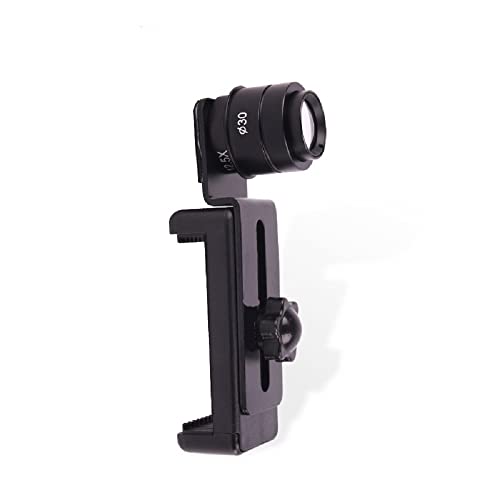 12.5X Microscope Metal Mobile Phone Holder, 23.2mm Tube