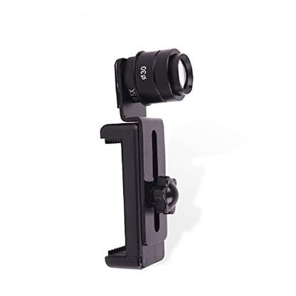 12.5X Microscope Metal Mobile Phone Holder, 23.2mm Tube