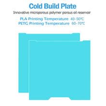 Cold Plate for Bambu-Lab A1 Mini 3D Printer, Cold Printing Build Plate, Double-Sided Textured Spring Steel Sheet, 184 x 184 mm,Light Blue - size: Cold plate A1 Mini-184*184mm