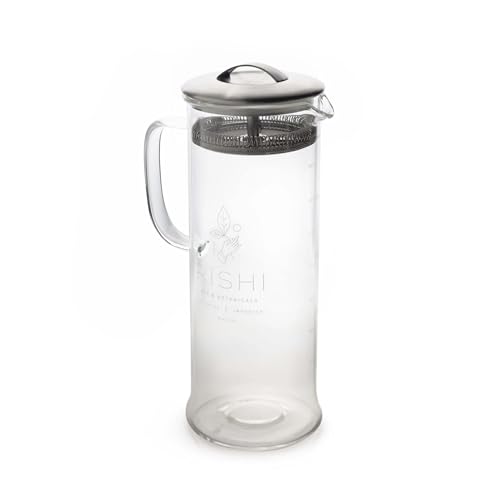 Rishi Tea Simple Brew Teapot for Loose Tea, Borosilicate Glass, 1000ml - size: 34 Fl Oz (Pack of 1)