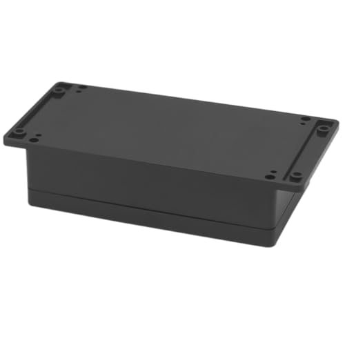 Zulkit Junction Box ABS Plastic Dustproof Waterproof IP65 Universal Electrical Boxes Project Enclosure with Fixed Ear Black 7.87 x 4.72 x 2.2 Inch (200 x 120 x 56 mm)(Pack of 2) - size: 7.87" x 4.72" x 2.2"(Pack of 2)