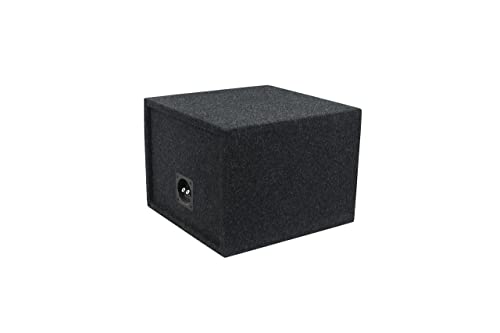 Atrend Bbox Car Pro Audio Speaker Enclosures 10” Single Vented Subwoofer/Speaker Enclosure High Grade MDF – Nickel Finish Speaker Terminals 18 Gauge Audio Cables - Improves Audio Quality, Sound & Bass - size: 10 inch, style: VENTED