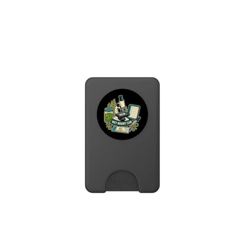 Wet Mount Club Microscopy Slide Preparation PopSockets PopWallet for MagSafe - style: Magnetic PopWallet