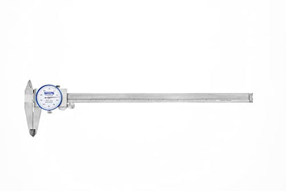Fowler 52-008-712-0 Premium Dial Caliper with 0-12" Measuring Range, Dial Caliper with Knurled Lock, ±0.002" Accuracy, Case Included, Solid Stainless Steel - color: White, size: 12"