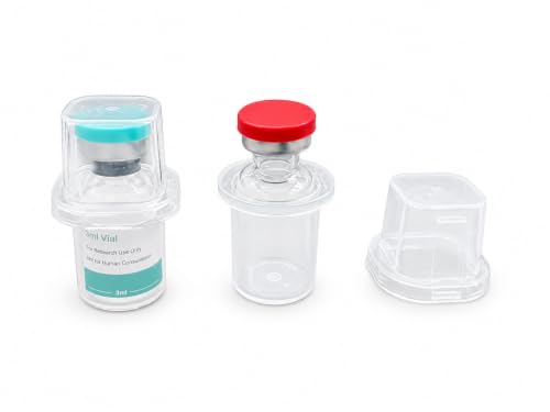 1 Slot, 10-Pack Peptide Case for Fridge, 3ml Vial Holder & Organizer, Transparent Peptide & Insulin Storage Case for Refrigerator, Compact Stackable Travel & Shipping Case - size: 1 Slot 3ml 10-Pack