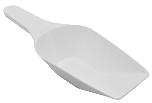 EISCO 6PK Scoops, 250ml (8.5oz) - Polypropylene Plastic - Flat Bottom - Excellent for Measuring & Weighing - Autoclavable