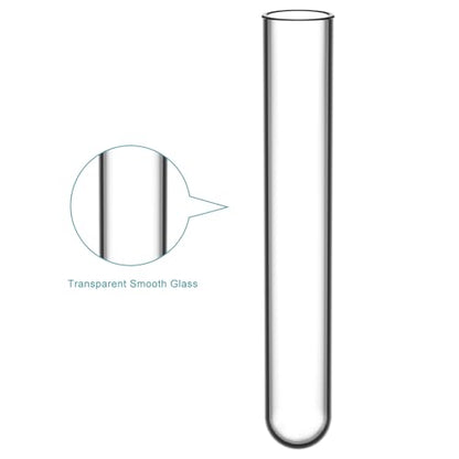 StonyLab 200 Pack Borosilicate Glass Round Bottom Test Tubes, 12 mm OD X 75 mm Length (200 Pack) - style: 200 Pack