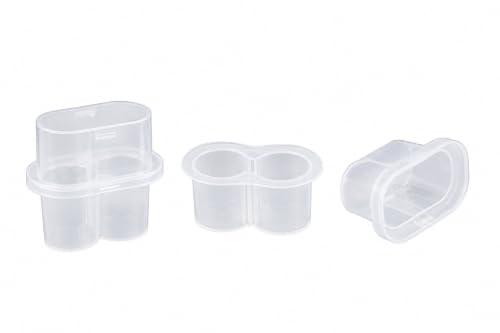 2 Slot, 6-Pack Peptide Case for Fridge, 3ml Vial Holder & Organizer, Transparent Peptide & Insulin Storage Case for Refrigerator, Compact Stackable Travel & Shipping Case - size: 2 Slot 3ml 6-Pack