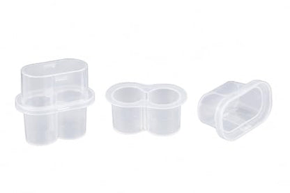 2 Slot, 6-Pack Peptide Case for Fridge, 3ml Vial Holder & Organizer, Transparent Peptide & Insulin Storage Case for Refrigerator, Compact Stackable Travel & Shipping Case - size: 2 Slot 3ml 6-Pack