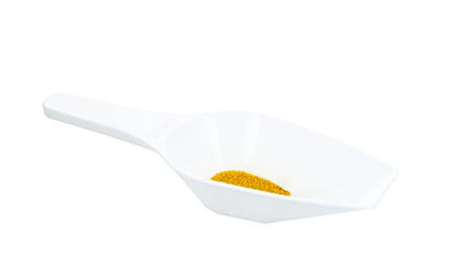 EISCO 6PK Scoops, 250ml (8.5oz) - Polypropylene Plastic - Flat Bottom - Excellent for Measuring & Weighing - Autoclavable