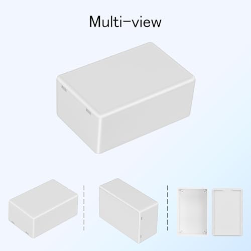Project Box 8 Pieces Electrical Box Small Junction Box ABS Plastic Enclosure Power Electronic Case White 2.76" x 1.77" x 1.14"(70 x 45 x 29mm) - color: White, size: 2.76" x 1.77" x 1.14"