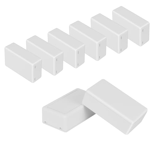 Project Box 8 Pieces Electrical Box Small Junction Box ABS Plastic Enclosure Power Electronic Case White 2.76" x 1.65" x 0.91"(70 x 42 x 23mm) - color: White, size: 2.76" x 1.65" x 0.91"