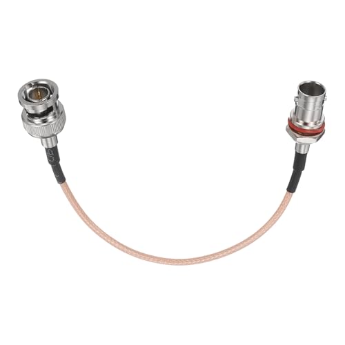 MECCANIXITY 0.49FT 3G-SDI Cable BNC Male to Female 75 Ohm Orange - size: 0.49 FT