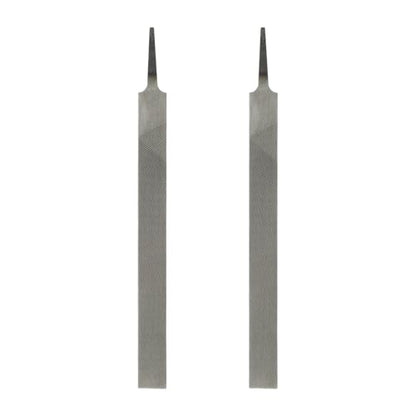 HARFINGTON 2pcs Flat Coarse Cut File 10" Double Cut Teeth High Carbon Steel Hand Rasp File without Handle for Metal Wood Deburring Removing - size: 10", style: Coarse