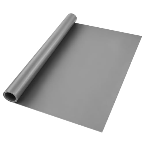 VOKOY Large Silicone Mat for Crafts,48"x24" Grey Table Mat Counter Mats - color: Gray, size: 48"L x 24"W