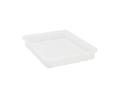 Quantum Storage K-DG93030CL-5 5-Pack Dividable Grid Container, 22-1/2" x 17-1/2" x 3", Clear - color: Clear, size: 22-1/2" x 17-1/2" x 3"