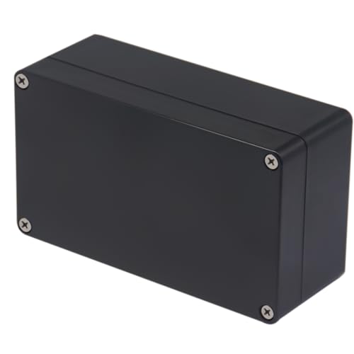 Project Box IP65 Waterproof Junction Box ABS Plastic Black Electrical Boxes DIY Electronic Project Case Power Enclosure 6.22x3.54x2.36 inch (158 x 90 x60 mm) - color: Black, size: 6.22"x3.54"x2.36"