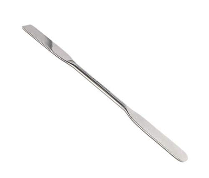 Stainless Steel Micro Lab Spatula with Square and Round Ends (9")