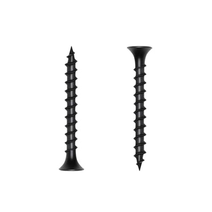 #8 x 1-1/2 Inch Drywall Screws Phillips Flat Head Black Oxide Screws 80 PCS, Wood Screws for Furniture Cabinet DIY - size: #8×1/1/2