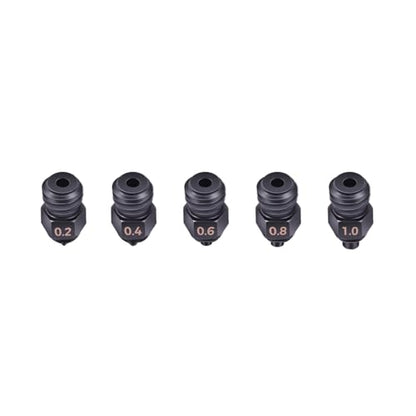 Sovol SV08 MAX 5Pcs Hardened Steel Nozzle Kit 0.2/0.4/0.6/0.8/1.0mm