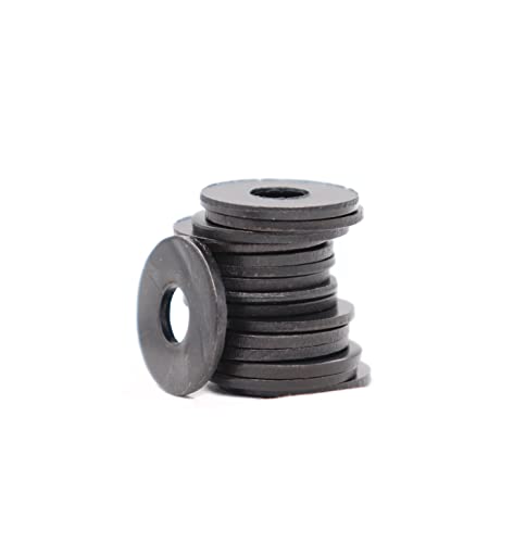 1000pcs Black Flat Washer Assortment Kit, M2 M2.5 M3 M4 M5 M6 M8 M10 M12