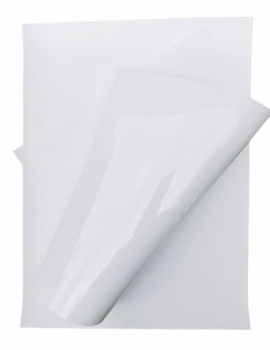 A3 11.5× 16.5Inch TPU Film 50Sheets For UV DTF Printer Or UV Flatbed Printer Printing With Heat Transfer Hot Melt Adhesive Wordcup Football Jersey Logo Patch Silicon 3D TPU UV Film White