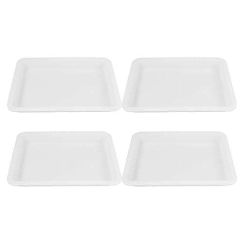 Laboratory Tray Plastic Leakproof Acid Resistant 4 Pack