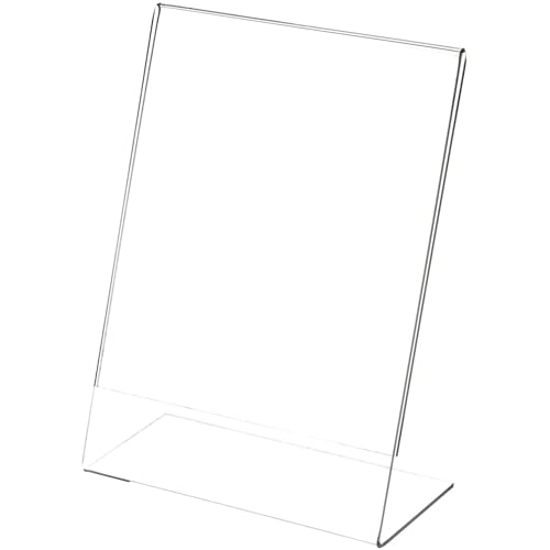 Plymor 6" W x 8" H Angled Sign Display/Literature Holder - size: 6" x 8"