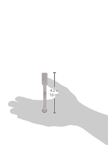 United Scientific Supplies SSSP04 Stainless Steel Spatulas, One End Flat, One End Spoon, 4" Length (Pack of 10)