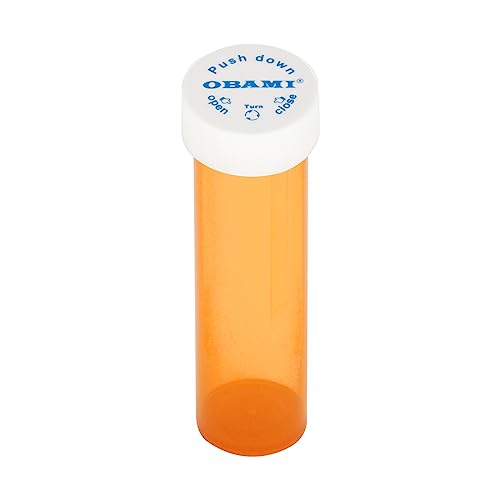 Plastic Medicine Pill Bottles with Child Resistant Caps - Push Down and Turn - Prescription Vial, Medicine Container, Pill Cases Dispenser Organizers (12pcs, 60 Dram) - size: 60 Dram