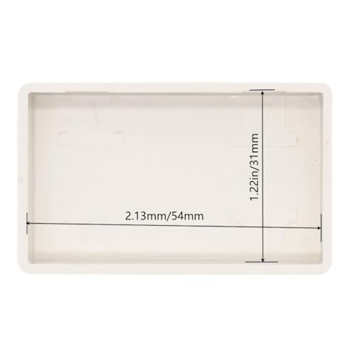 Zulkit 12Pcs Project Boxes ABS Plastic Electrical Project Power Case Small Junction Box White 2.28 x 1.38 x 0.59 inch (58 x 35 x 15 mm) - color: 12 PCS, size: 2.28" x 1.38" x 0.59"