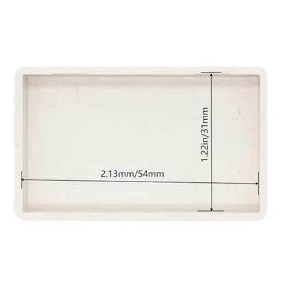 Zulkit 12Pcs Project Boxes ABS Plastic Electrical Project Power Case Small Junction Box White 2.28 x 1.38 x 0.59 inch (58 x 35 x 15 mm) - color: 12 PCS, size: 2.28" x 1.38" x 0.59"