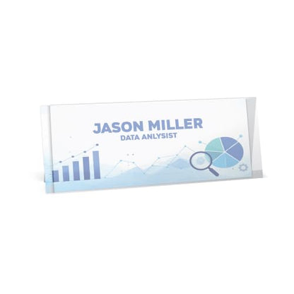 C-Line Rigid Plastic Name Tent Holders, 4.25 x 11, Clear, 25/PK (87507) - size: 4-1/4 x 11 Inches
