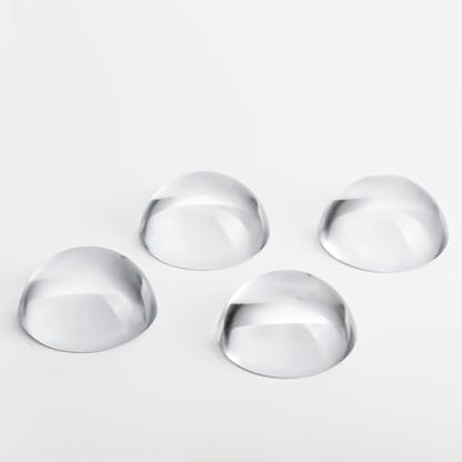 QFkris 4Pcs 1.9inch Crystal Dome Magnifying Paperweight - color: 4pcs