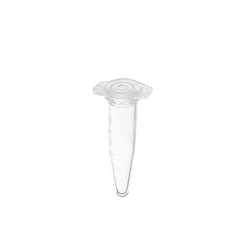 Othmro 0.5ml Conical Centrifuge Test Tubes with Snap Cap 1000pcs, Lab Test Container Vial Test Tube Liquid Sample Storage Centrifuge Tube for Beads Yeast Specimen Sample Laboratory