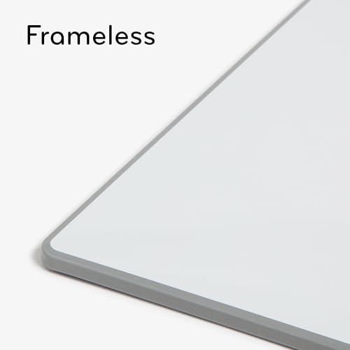 U Brands Magnetic Dry Erase Board White Board Value Pack, 6" x 11", Frameless, Includes 3 Magnetic Markers