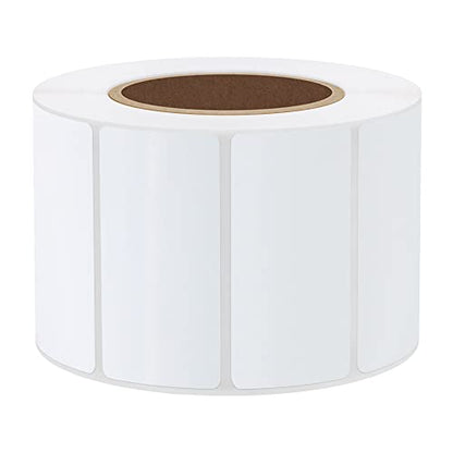 Hybsk 2x1 inch Direct Thermal Labels for Barcodes, Address, Compatible with Rollo Label Printer & Zebra Desktop Printers (2"x1",2 Rolls White) - color: 2 Rolls White, size: 2"x1"