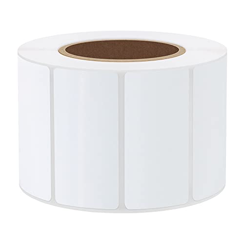 Hybsk 2x1 inch Direct Thermal Labels for Barcodes, Address, Compatible with Rollo Label Printer & Zebra Desktop Printers (2"x1",2 Rolls White) - color: 2 Rolls White, size: 2"x1"