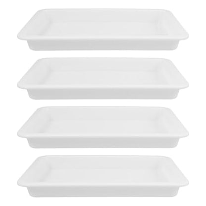Chemical Containment Tray 4- Tray for Sample Handling Acid and Alkali Resistant Leakproof Laboratory Trays Scientific for Chemical Experiments 9.68 X 7.28 X 1.06 in