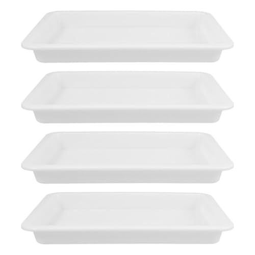 Chemical Containment Tray 4- Tray for Sample Handling Acid and Alkali Resistant Leakproof Laboratory Trays Scientific for Chemical Experiments 9.68 X 7.28 X 1.06 in