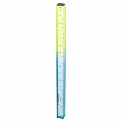 HARFINGTON Acrylic Clear Straight Rulers 15cm Metric,Blue Yellow - color: Blue Yellow, size: 15cm