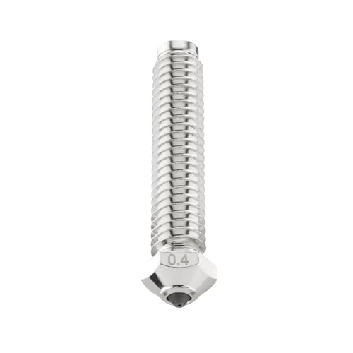 Tungsten Carbide Nozzle 0.4mm for Elegoo OrangeStorm Giga 3D Printer, High Thermal Conductivity Abrasion Resistance for Precision Additive Manufacturing - size: Tungsten Carbide, style: 0.4mm
